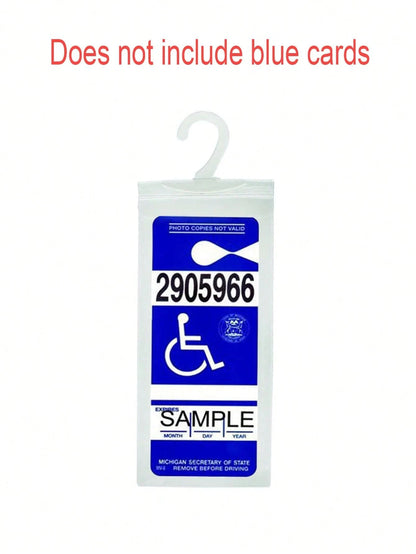 1pc Transparent Car Hanging Storage Bag