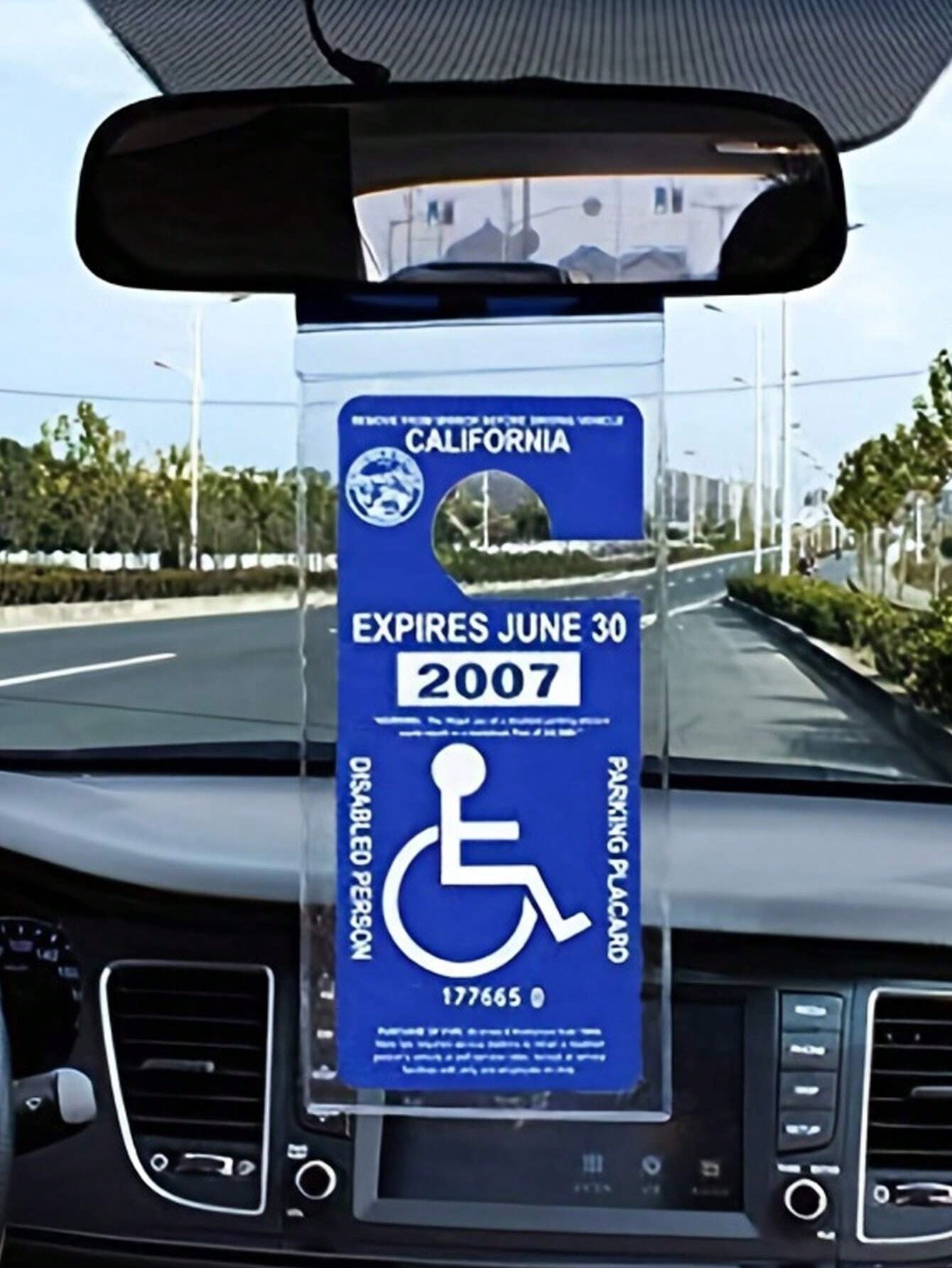 1pc Transparent Car Hanging Storage Bag