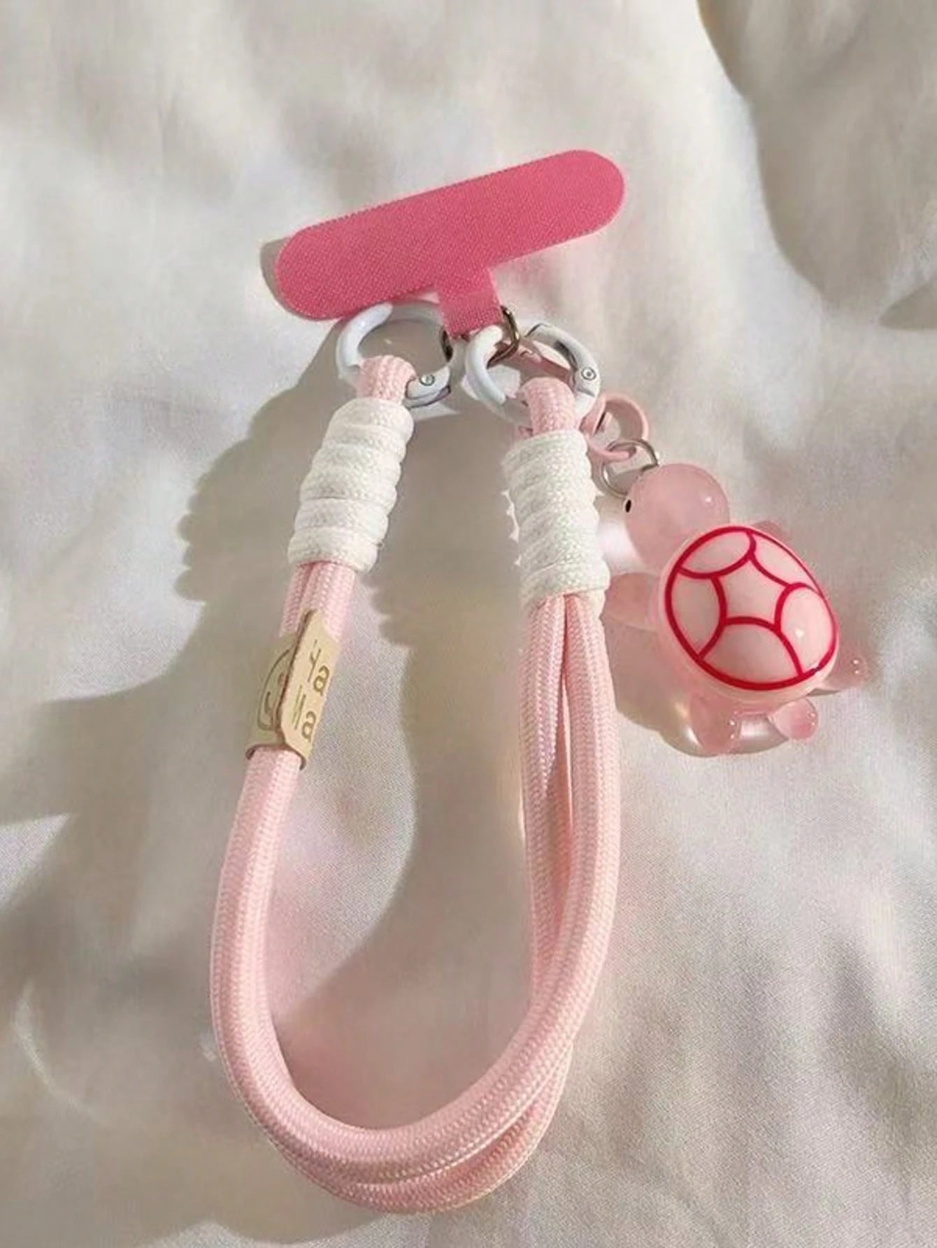 1pc Turtle Pendant Phone Lanyard, Universal Handmade Wrist Strap For Phone, Camera, Keys, Cute Turtle Pendant Keychain Accessory, Multi-Color Packaging With Clip Anti-Loss