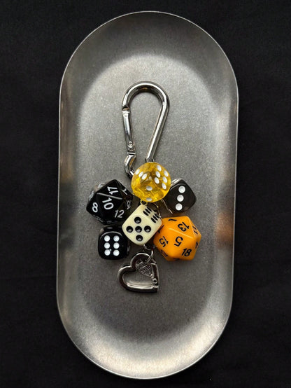 1pc Unisex Handmade Fate Dice Keychain Personalized Subculture Y2K Accessory Contrast Color Bag Hanging Decor Keychain Accessories Small Gifts Y2K Thanksgiving
