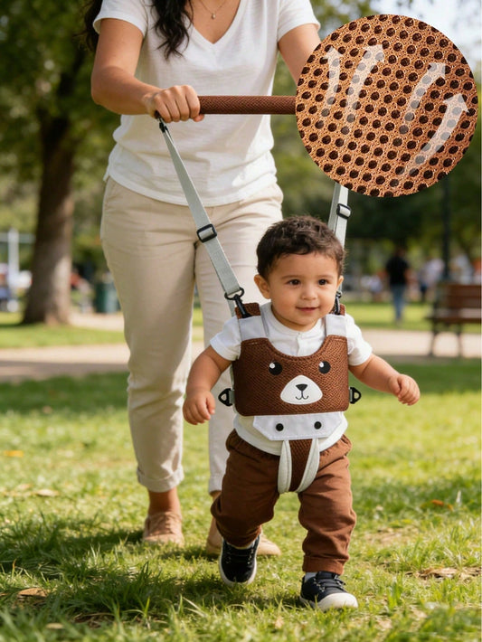 1pc Upgraded Breathable Mesh Baby Walking Harness- Baby Walking Carrier- Handheld Toddler Walking Assistant- Toddler Baby Walking Support Belt- Children Baby Walking Learning Support Training Tool