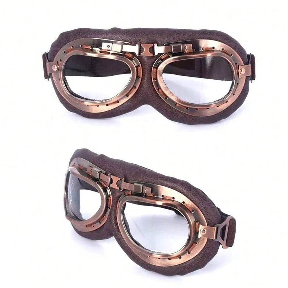 1pc Vintage Anti-Wind, Anti-Dust, Anti-Sand Cycling Goggles, Protective Eyewear For Cycling, Motorcycling, E-Bike, Helmets