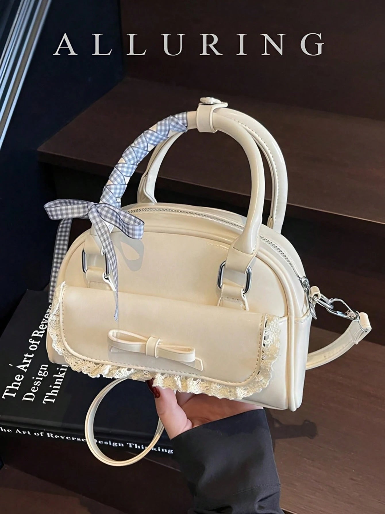 1pc Vintage Floral Mini Crossbody Bag,Fashion Mini Shoulder Bag,Textured Handheld Bowling Bag,Suitable For Women,Girls,Holiday Gift,Early Autumn Gifts