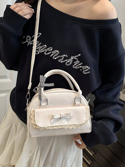 1pc Vintage Floral Mini Crossbody Bag,Fashion Mini Shoulder Bag,Textured Handheld Bowling Bag,Suitable For Women,Girls,Holiday Gift,Early Autumn Gifts