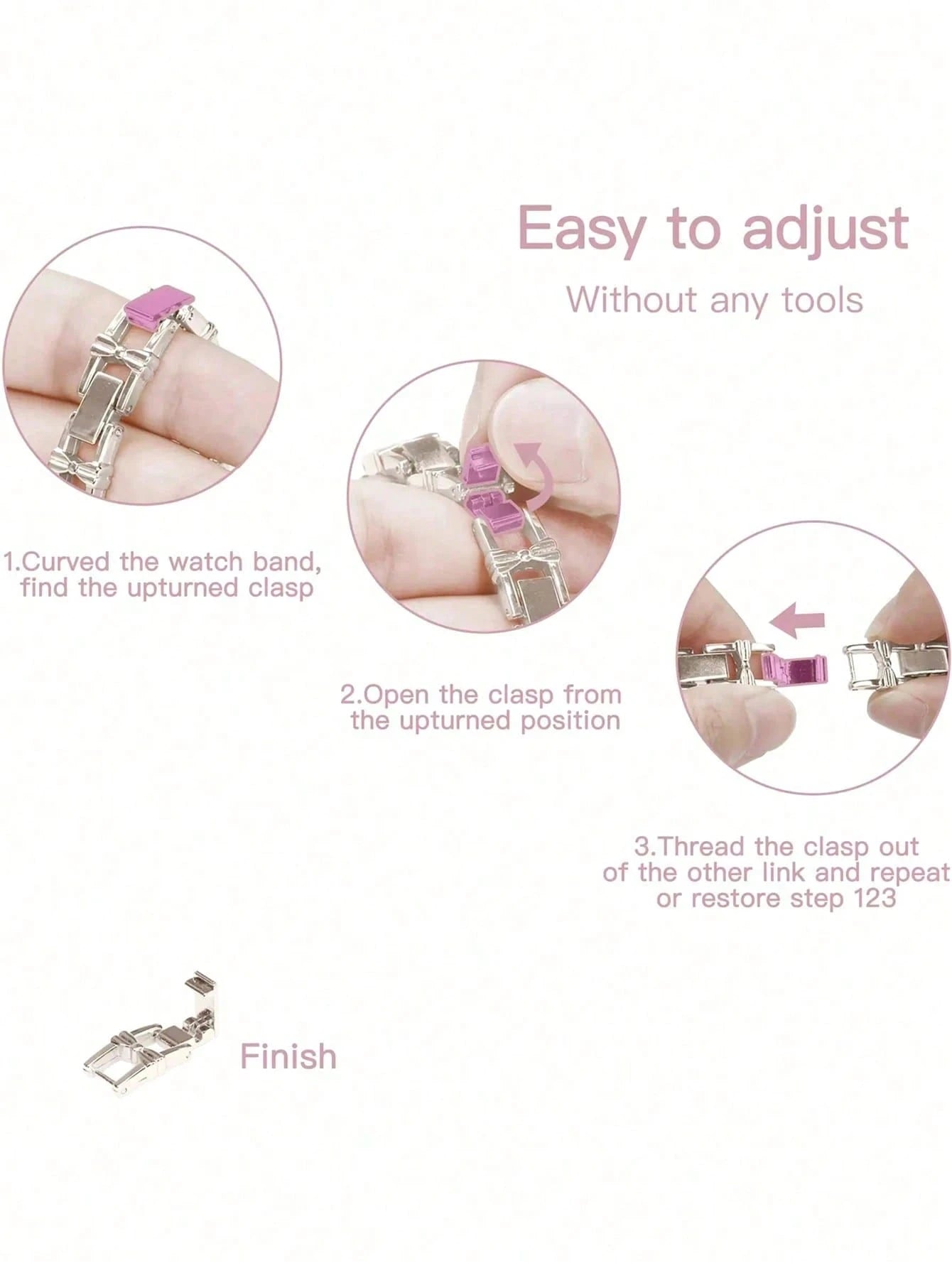 1pc Women's Fashionable V-Shaped Metal Watch Band, Fits 45/49/38/40/41/42/44mm, Compatible With Apple Watch Ultra/SE/8/7/6/5/4/3/2/1, Suitable As Student Back-To-School Gift