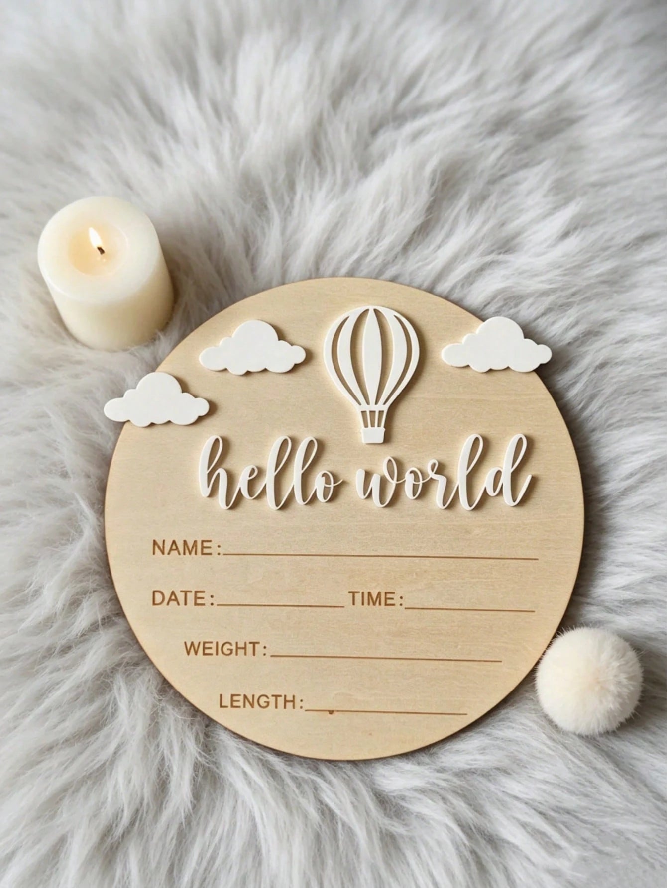 1pc Wooden Milestone, Newborn Birth Announcement, Personalized Baby Announcement Board, Gender Reveal Party Decor, Baby Birth Announcement Plaque, Baby Shower Baby Room Gift Signage, These Photo Props