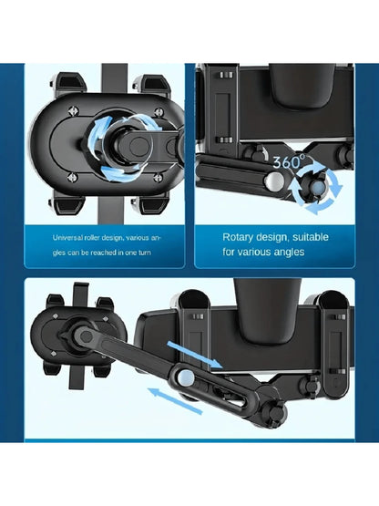 1set Car Rearview Mirror Mount Phone Holder, Navigation, Retractable, Multifunctional
