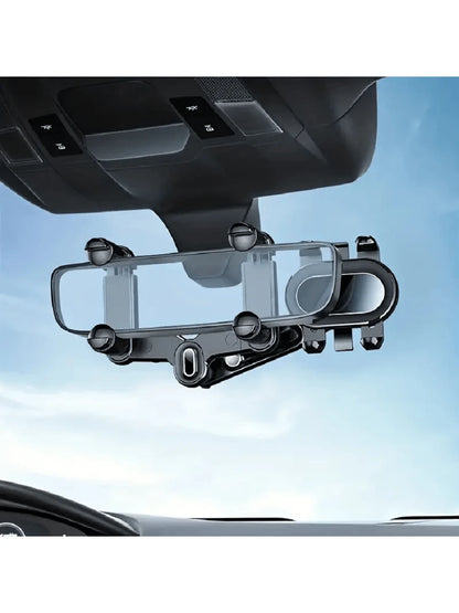 1set Car Rearview Mirror Mount Phone Holder, Navigation, Retractable, Multifunctional