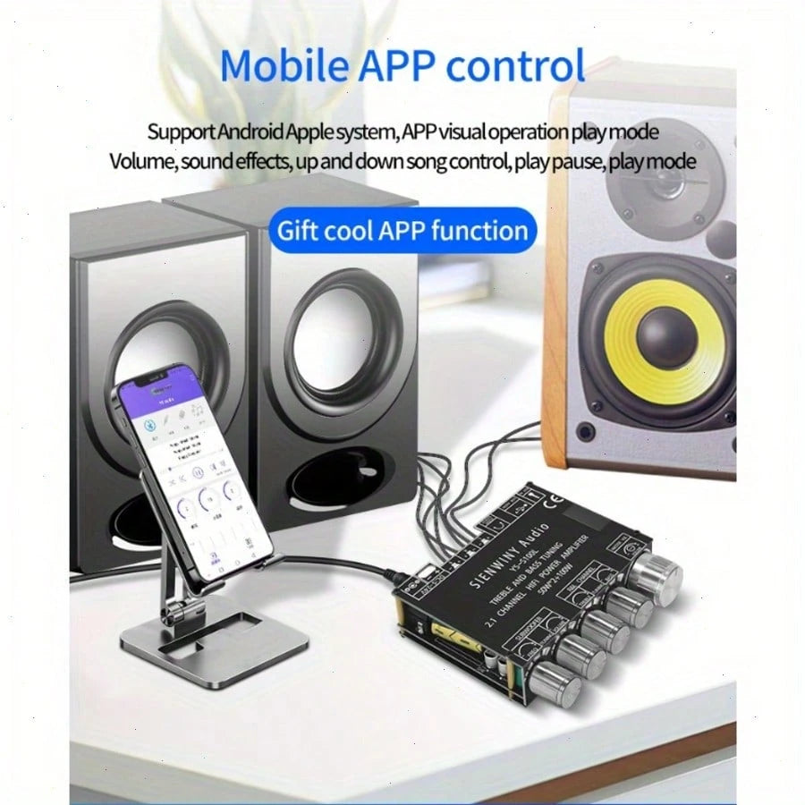 2.1 Channel Audio Amplifier Board Module, High And Low Frequency Modulation, Heavy Subwoofer