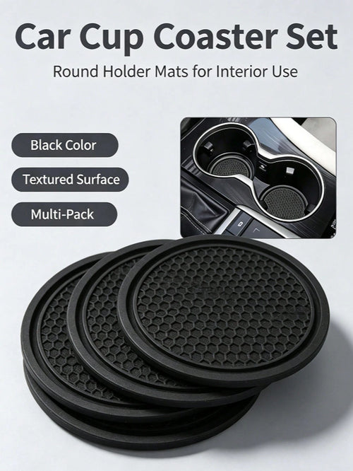2/1pc Car Cup Holder Coasters, Auto Accessories, Car Supplies, Women's Car Accessories, Car, Car Decor, Car Cup Holder Pad, Non-Slip Cup Holder Embedded Decorative Coasters, Car Interior Accessories