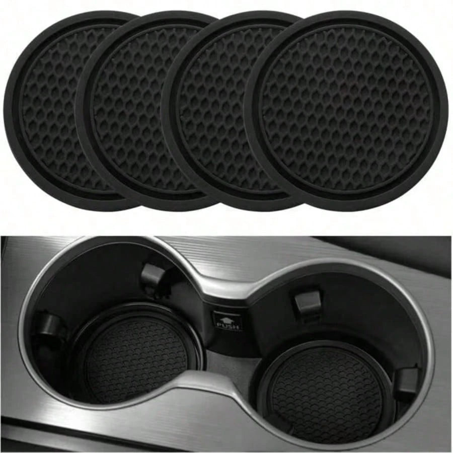 2/1pc Car Cup Holder Coasters, Auto Accessories, Car Supplies, Women's Car Accessories, Car, Car Decor, Car Cup Holder Pad, Non-Slip Cup Holder Embedded Decorative Coasters, Car Interior Accessories