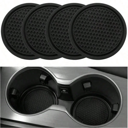 2/1pc Car Cup Holder Coasters, Auto Accessories, Car Supplies, Women's Car Accessories, Car, Car Decor, Car Cup Holder Pad, Non-Slip Cup Holder Embedded Decorative Coasters, Car Interior Accessories