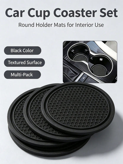 2/1pc Car Cup Holder Coasters, Auto Accessories, Car Supplies, Women's Car Accessories, Car, Car Decor, Car Cup Holder Pad, Non-Slip Cup Holder Embedded Decorative Coasters, Car Interior Accessories