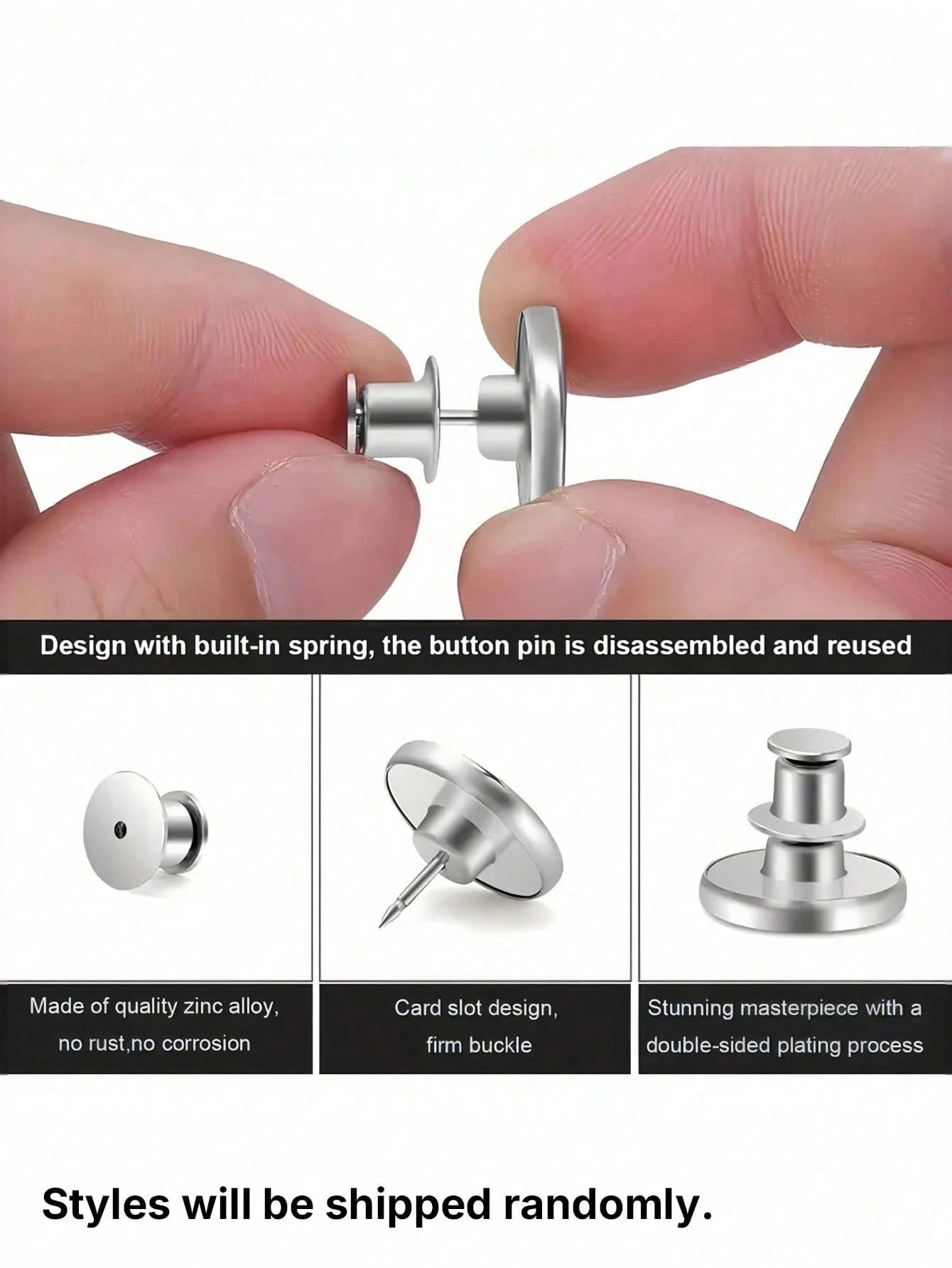 2/4/6pcs Jeans Replacement Buttons Waist Free Nail Jeans Buttons, Silver Letter Waist Buttons Multifunctional Detachable Tower Buttons Jeans Skirt Waist Adjustment Size Change Jeans Fixed Buckle, Free
