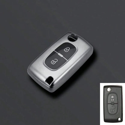 2 Buttons TPU Car Key Cover Case For C2 C3 C4 Picasso Xsara Berlingo C5 C6 C8 For Peugeot Remote Protect Shell