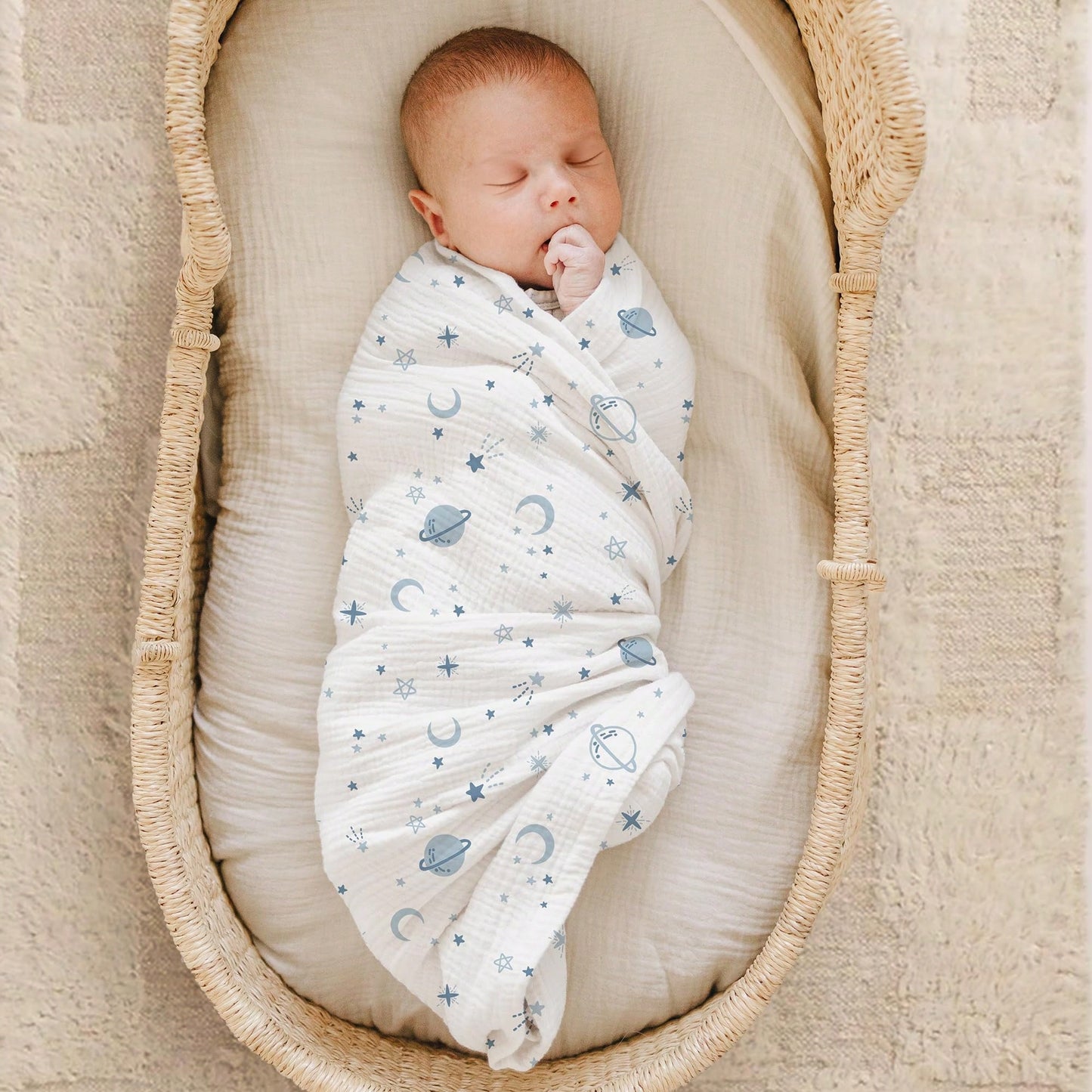 2-Pack Muslin Swaddle Blankets For Boys And Girls, Large 47 X 47 Inch Receiving Blankets, Soft Breathable Baby Swaddles For Newborns