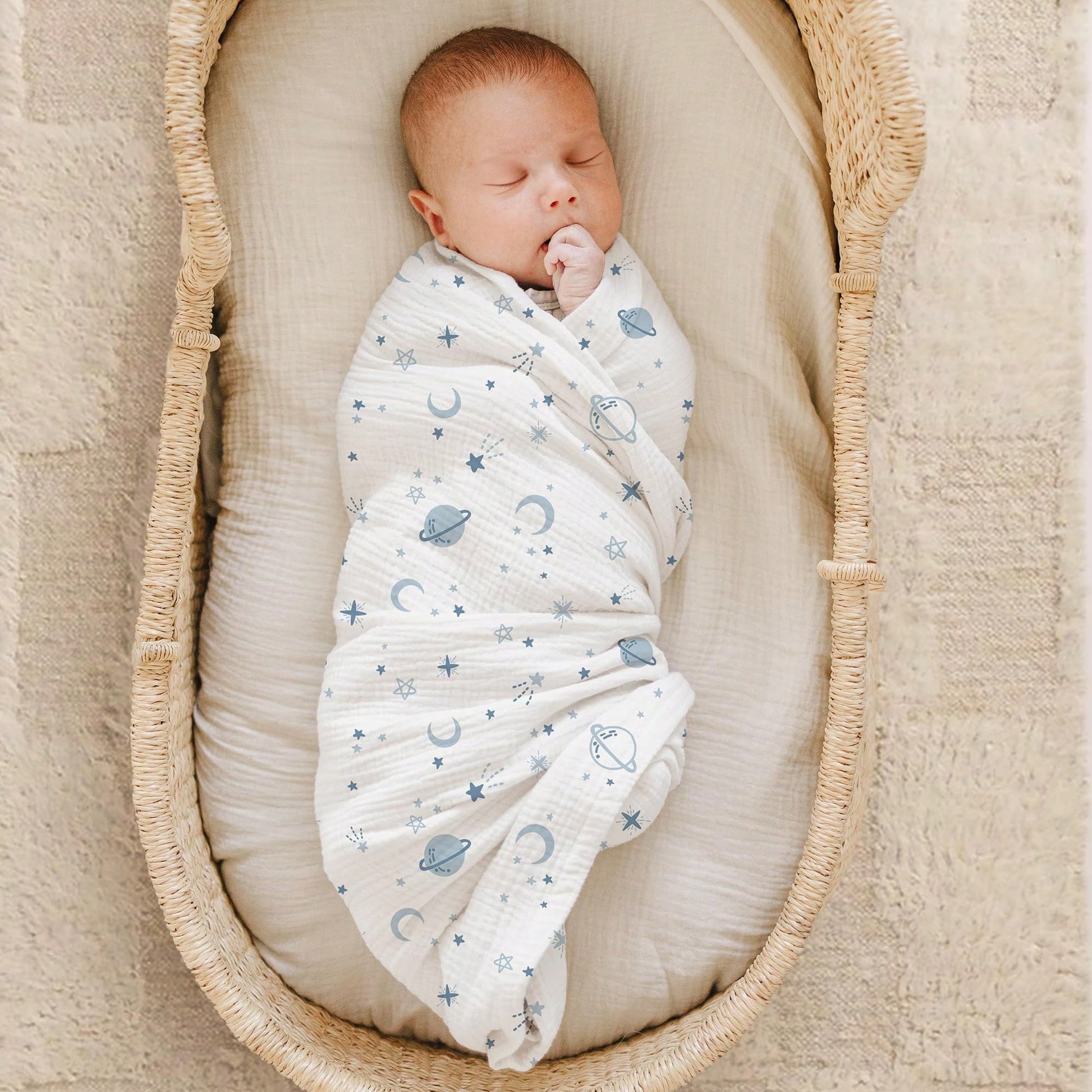 2-Pack Muslin Swaddle Blankets For Boys And Girls, Large 47 X 47 Inch Receiving Blankets, Soft Breathable Baby Swaddles For Newborns
