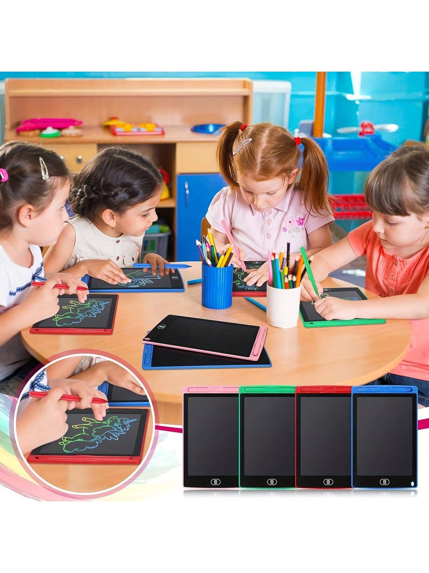20 Pack LCD Writing Board For Kids, Doodle Board Reusable Board Screen Drawing Pad Erasable Painting Pads Educational Toy For 3-8 Years