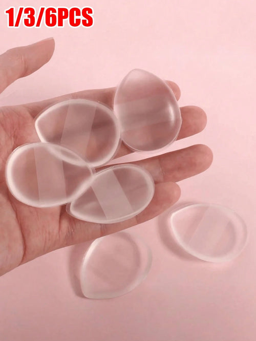 [2024 New]Silicone Makeup Sponge 6/3/1pc Non-Absorbent Portable Travel Beauty Tool Concealer Foundation Touch-Up Washable And Reusable