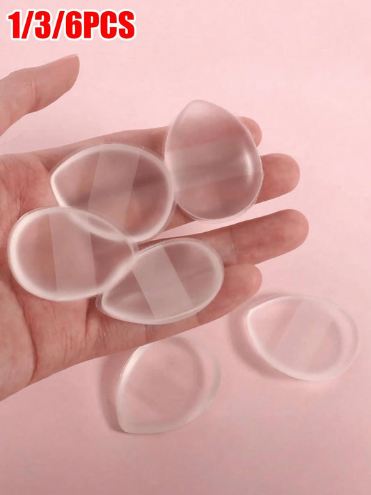 [2024 New]Silicone Makeup Sponge 6/3/1pc Non-Absorbent Portable Travel Beauty Tool Concealer Foundation Touch-Up Washable And Reusable
