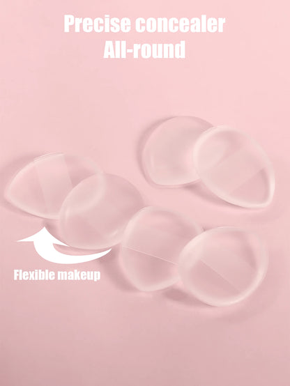 [2024 New]Silicone Makeup Sponge 6/3/1pc Non-Absorbent Portable Travel Beauty Tool Concealer Foundation Touch-Up Washable And Reusable