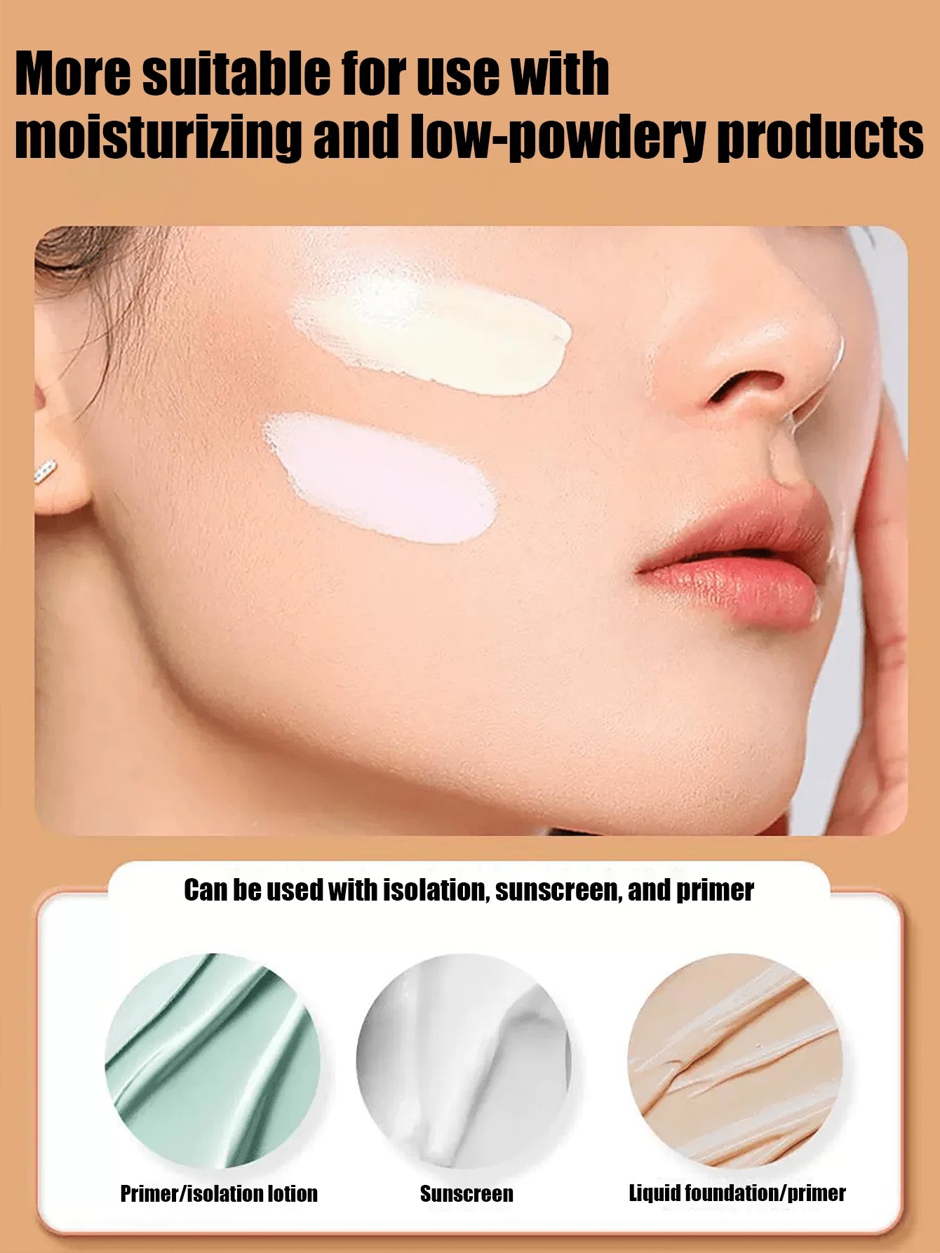 [2024 New]Silicone Makeup Sponge 6/3/1pc Non-Absorbent Portable Travel Beauty Tool Concealer Foundation Touch-Up Washable And Reusable