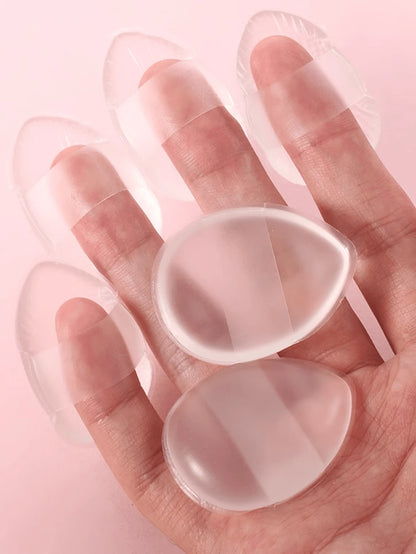 [2024 New]Silicone Makeup Sponge 6/3/1pc Non-Absorbent Portable Travel Beauty Tool Concealer Foundation Touch-Up Washable And Reusable