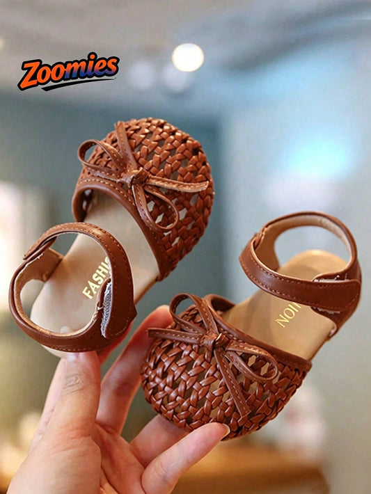 2026 New Girls' Fashion Minimalist Versatile Sandals, Children's Sandals, Suitable For Summer Daily Wear, Party, Play, Vacation