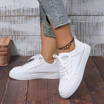 2026 New Style Women's White Shoes, Casual Sports Shoes,Low-Top Flats, Fashionable White Shoes, Daily Wear Women's Shoes, Breathable Sneakers