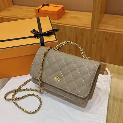 2026 New Women Fashion Bag, Versatile Shoulder Crossbody Purse, Luxury Diamond Lattice Chain Square Bag, Ideal Gift
