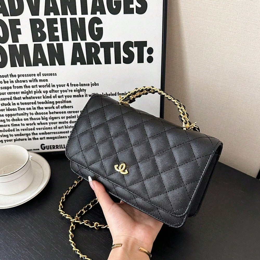 2026 New Women Fashion Bag, Versatile Shoulder Crossbody Purse, Luxury Diamond Lattice Chain Square Bag, Ideal Gift