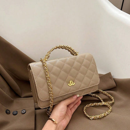 2026 New Women Fashion Bag, Versatile Shoulder Crossbody Purse, Luxury Diamond Lattice Chain Square Bag, Ideal Gift