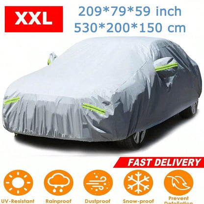 209*79*59 Inch Universal Car Sedan Cover Full Cover Sunlight Water Resistance UV Protector