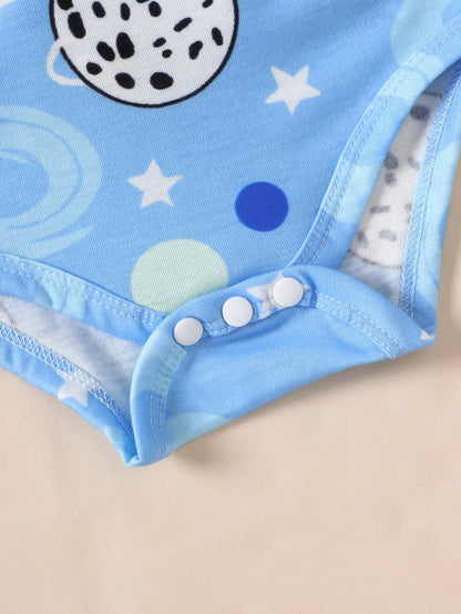 20pc Baby Boy Clothing Set: 5 Bodysuits + 5 Pants + 5 Hats + 5 Pairs Of Gloves, Summer