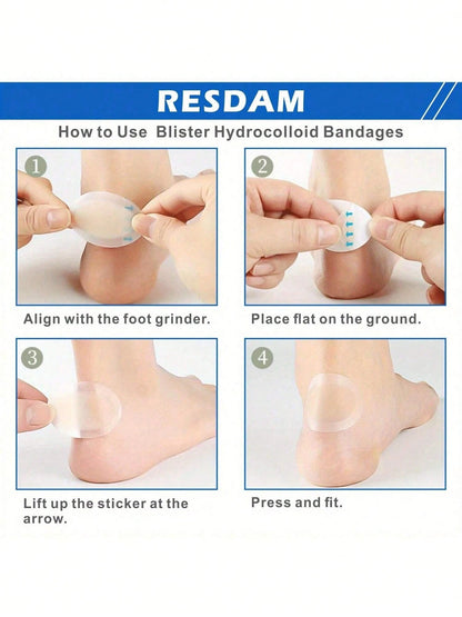 20PCS Heel Pads Anti-Chafing Foot Protector: Suitable For Outdoor, Sports, Travel, Home, Office, School Heel Pads, Shoe Inserts, Pain Relief And Foot Care Adhesive Vacuum-Formed Pads, For Women