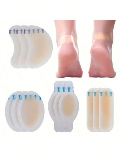 20PCS Heel Pads Anti-Chafing Foot Protector: Suitable For Outdoor, Sports, Travel, Home, Office, School Heel Pads, Shoe Inserts, Pain Relief And Foot Care Adhesive Vacuum-Formed Pads, For Women