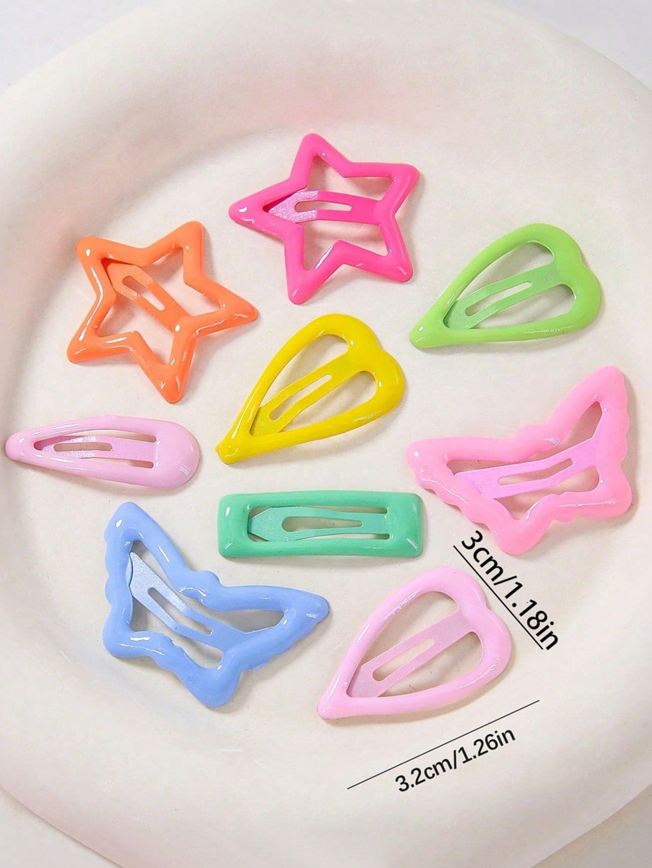 20pcs/Pack Cute Candy Color BB Hair Clips For Baby And Kids, Holiday Party Decoration Hair Accessories