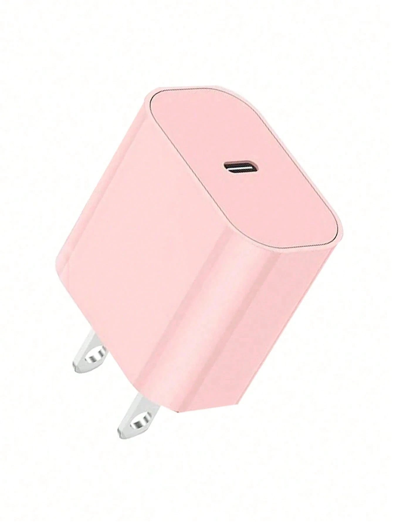 20W PD USB-C Wall Charger With 6.6ft/3.3ft USB-C To Type-C Data Cable, Compatible With IPhone 17/16/15/Pro/Pro Max, Galaxy S25/S24/S23/S22/S21/S20/Ultra/Note 20/10, 20W PD Fast Charging, Pink