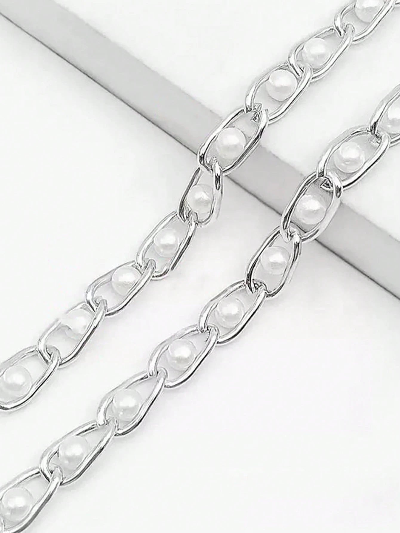 23.62-43.31 Inch Faux Pearl Chain Strap, Replaceable Shoulder Strap For Handbags And Crossbody Bags