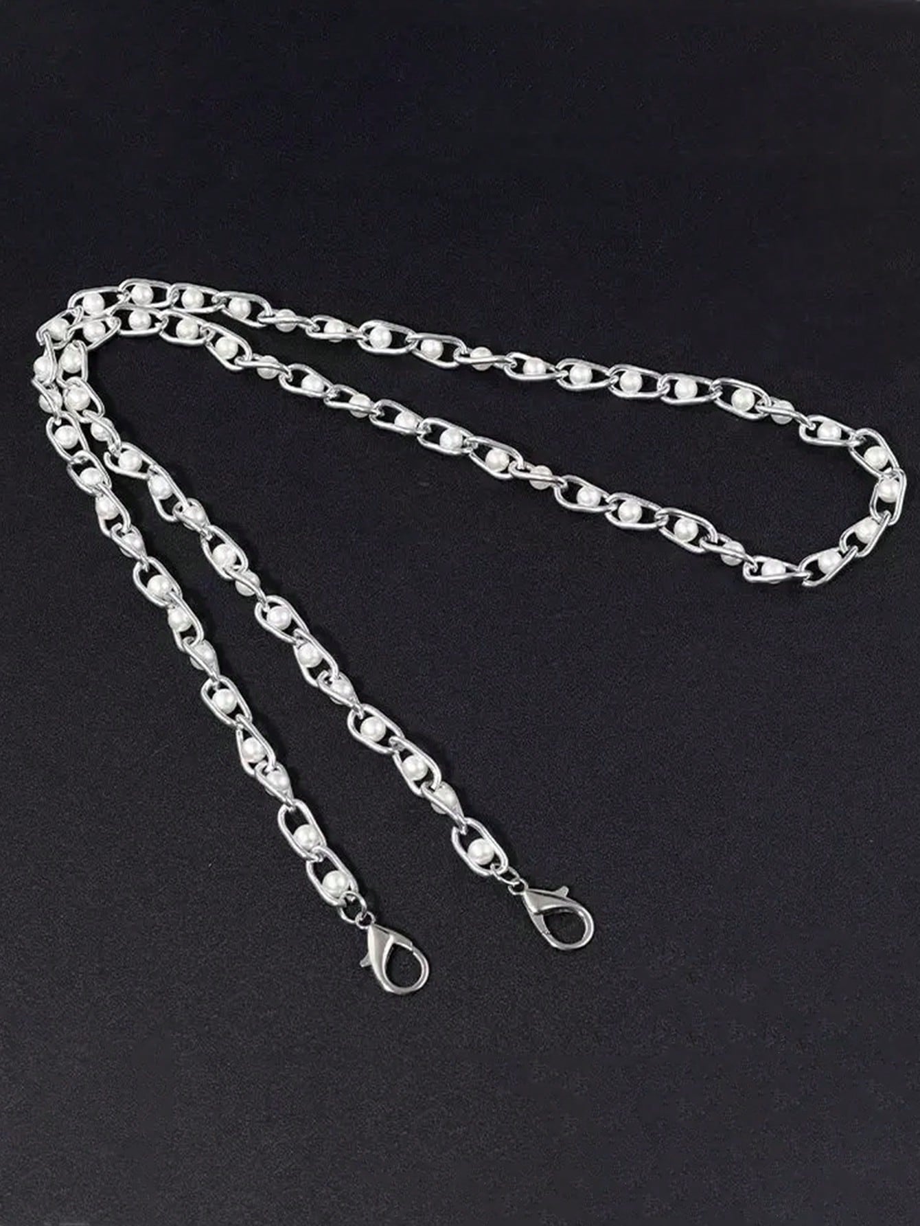 23.62-43.31 Inch Faux Pearl Chain Strap, Replaceable Shoulder Strap For Handbags And Crossbody Bags