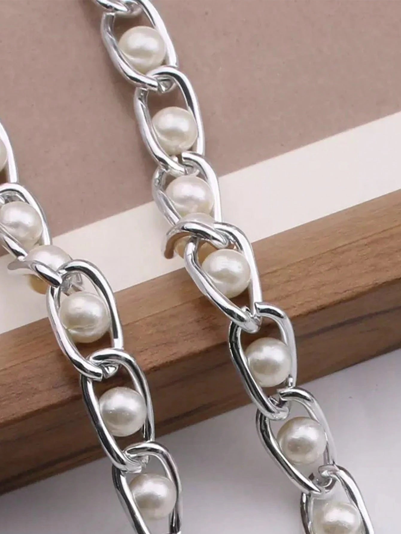 23.62-43.31 Inch Faux Pearl Chain Strap, Replaceable Shoulder Strap For Handbags And Crossbody Bags