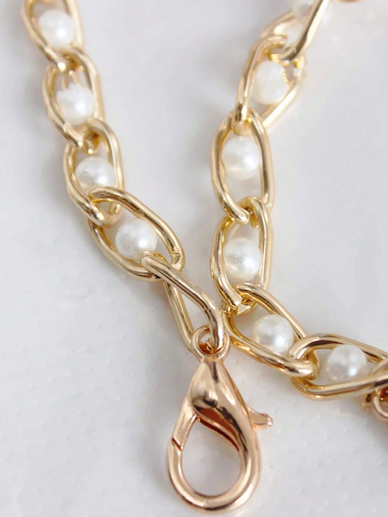 23.62-43.31 Inch Faux Pearl Chain Strap, Replaceable Shoulder Strap For Handbags And Crossbody Bags