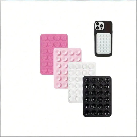 24pcs Single-Sided Silicone Suction Cup Phone Case, Single-Sided Stand, Hands-Free Strong Grip, Suitable For Selfie And Video, Perfect Gift