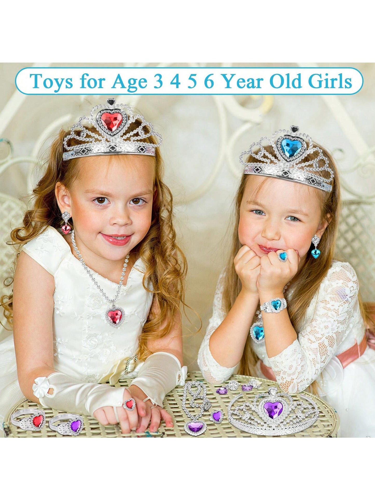 28 PCS Toys For Girls, Princess Dresses For Girls, Unicorns Gifts For Girls, Princess Dress Up Clothes For Little Girls, Skirts, Princess Shoes, Crowns, Jewery, 3+ Year Old Girls Birthday
