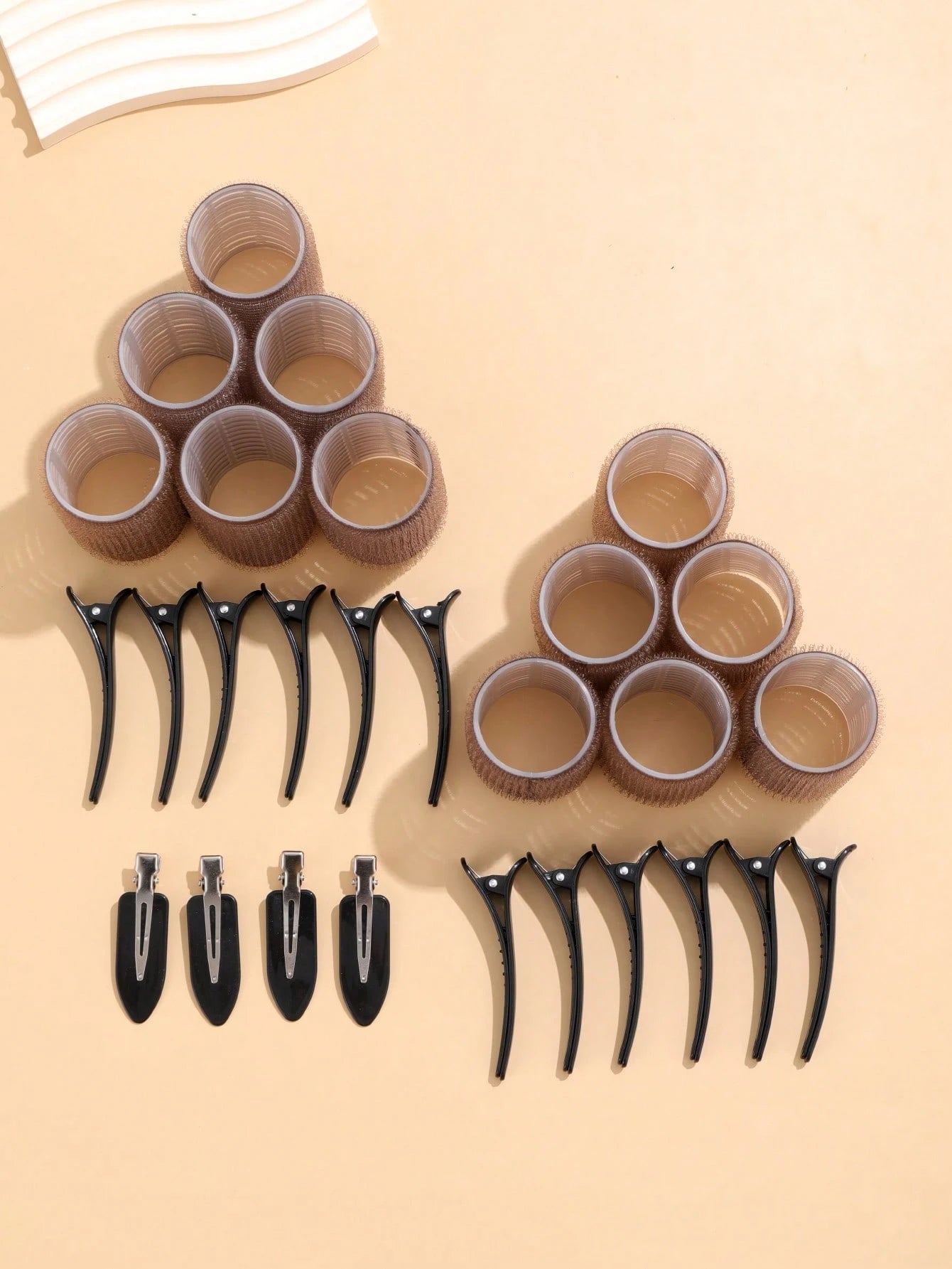 28pcs/Set Large Size Hair Rollers With Clips, Self-Gripping Curler Suitable For Long/Medium/Short Hair And Bangs, DIY Hair Curling Tool