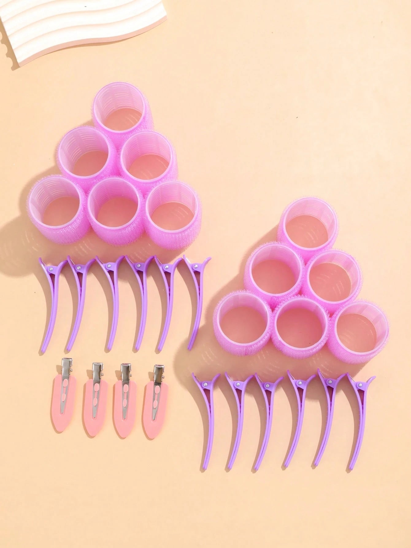 28pcs/Set Large Size Hair Rollers With Clips, Self-Gripping Curler Suitable For Long/Medium/Short Hair And Bangs, DIY Hair Curling Tool