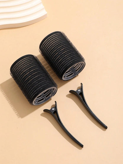 28pcs/Set Large Size Hair Rollers With Clips, Self-Gripping Curler Suitable For Long/Medium/Short Hair And Bangs, DIY Hair Curling Tool