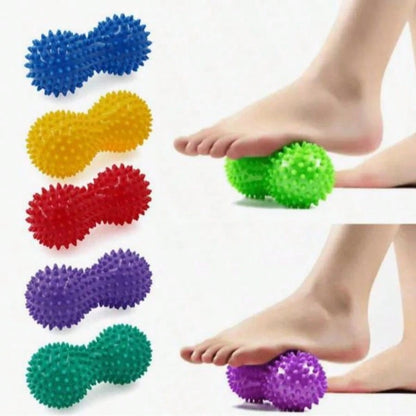 2pcs/1pc Peanut Massage Ball Set, Peanut Massage Ball Plus Massage Ball, For Deep Tissue Massage And Muscle Relaxation- Perfect For Shoulders, Neck And Back, Gym, Sports, Fitness, Home Workout, Massa