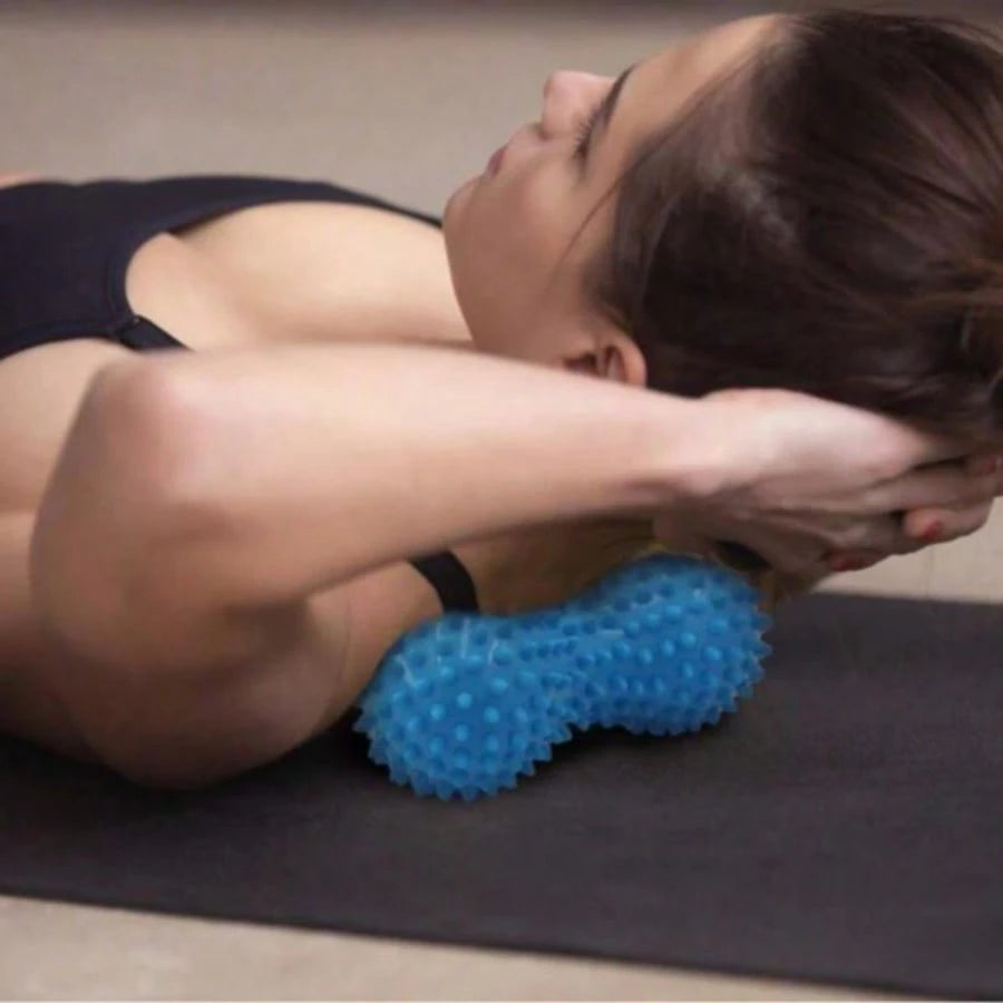 2pcs/1pc Peanut Massage Ball Set, Peanut Massage Ball Plus Massage Ball, For Deep Tissue Massage And Muscle Relaxation- Perfect For Shoulders, Neck And Back, Gym, Sports, Fitness, Home Workout, Massa
