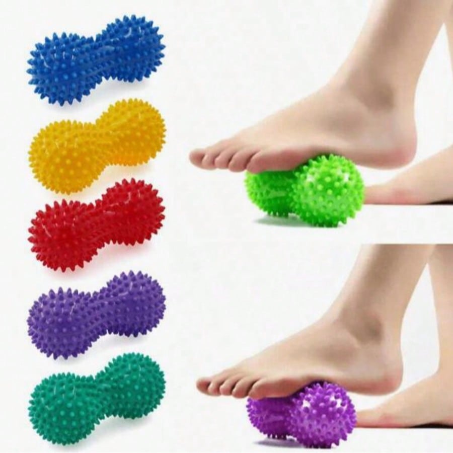 2pcs/1pc Peanut Massage Ball Set, Peanut Massage Ball Plus Massage Ball, For Deep Tissue Massage And Muscle Relaxation- Perfect For Shoulders, Neck And Back, Gym, Sports, Fitness, Home Workout, Massa